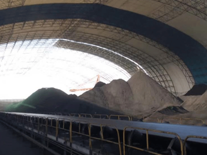 天门煤棚料仓网架